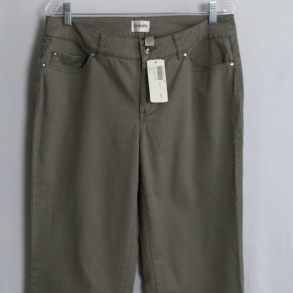 NWT Chico's Granite Chelsea Cotton Jeans Size 1.5 (S/10) - Picture 3 of 6